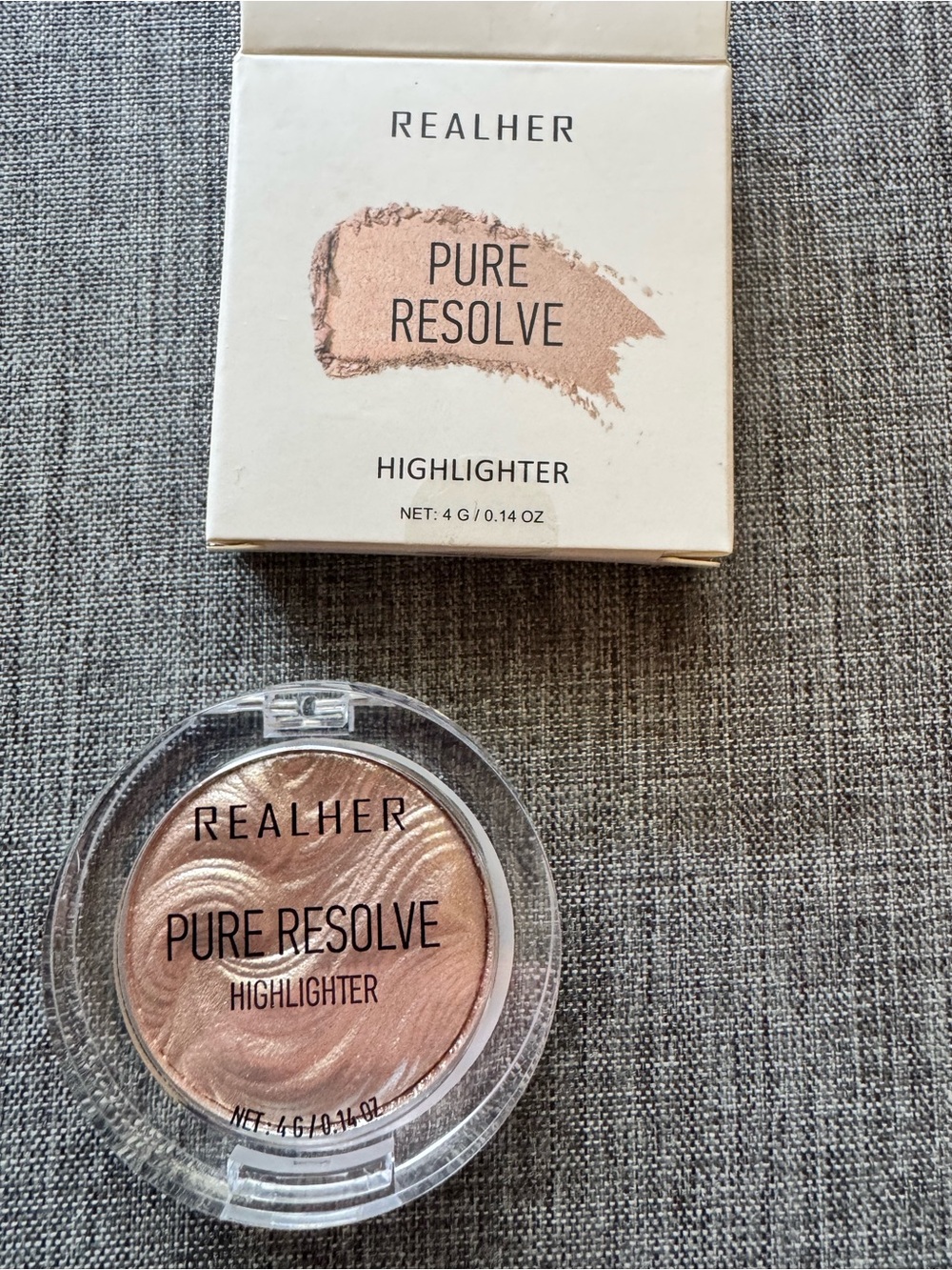 RealHer Pure Resolve Highlighter — Champagne